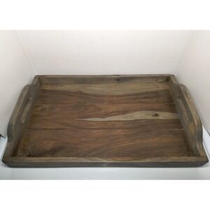 Tommy Bahama Solid Wood Serving Tray Brown Gray Green Coffee Table Kitchen Decor